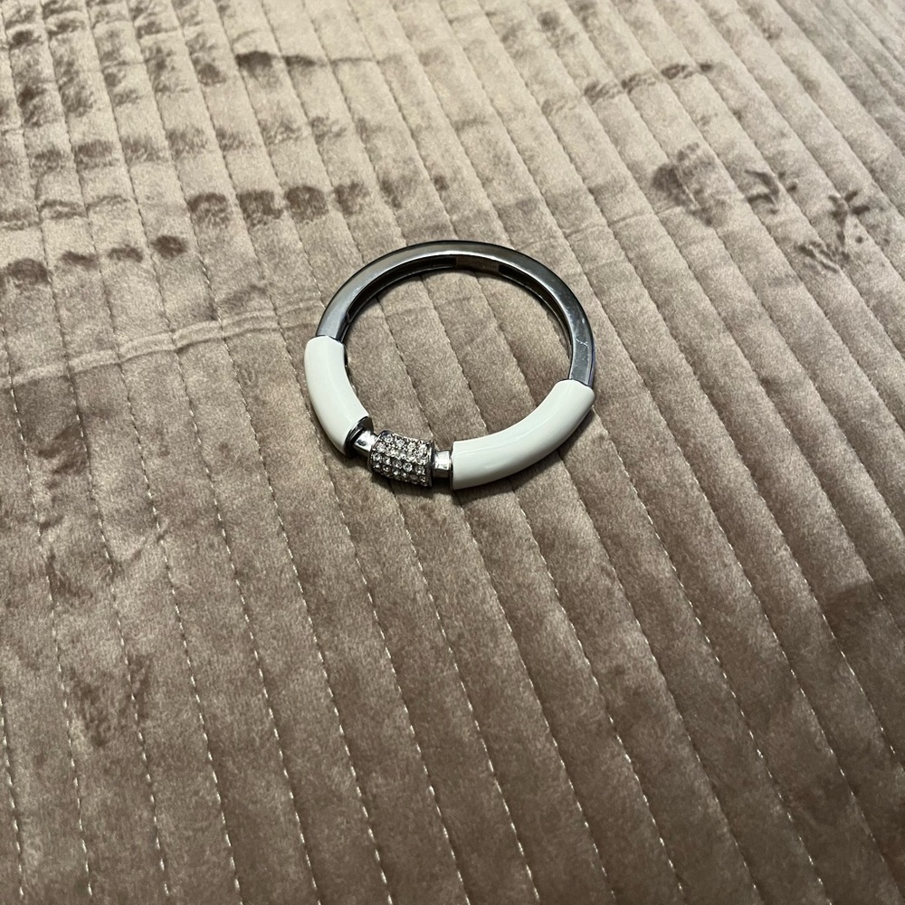 Lia Sophia Silver and White Bracelet